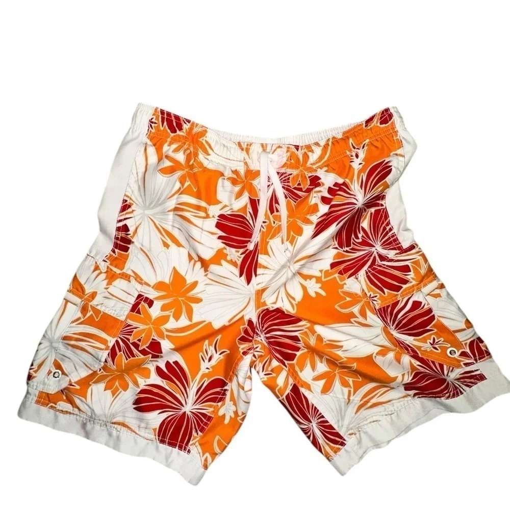 Mossimo Men’s Vintage Tropical Floral Cargo Board Shorts - Size S